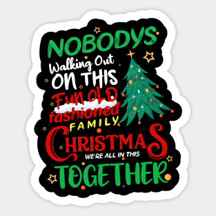 Family Christmas we are all in this together Merry Xmas 2021 Sticker